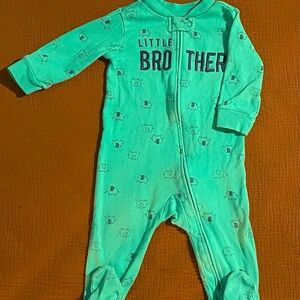 Little Brother Footies! Just One You by Carter’s footie pajamas.